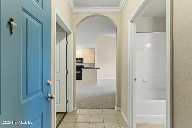 a view of a bathroom with a shower