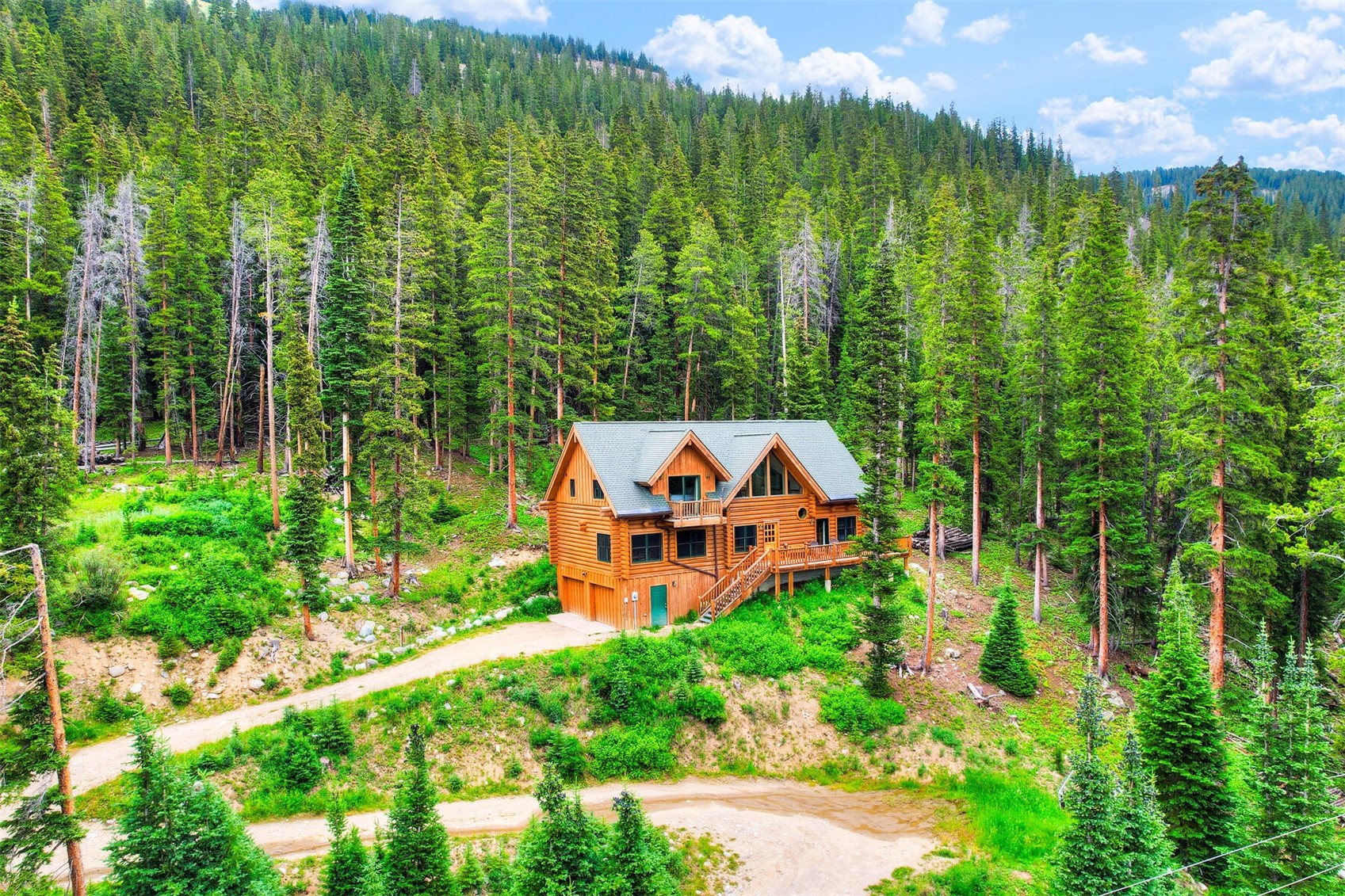 963 Range Road Breckenridge, CO 80424 - Photo 29 of 33 Aerial view of the home