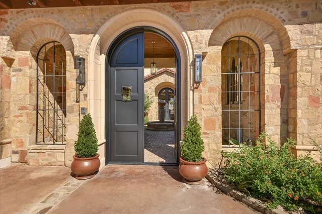 a front view of a house