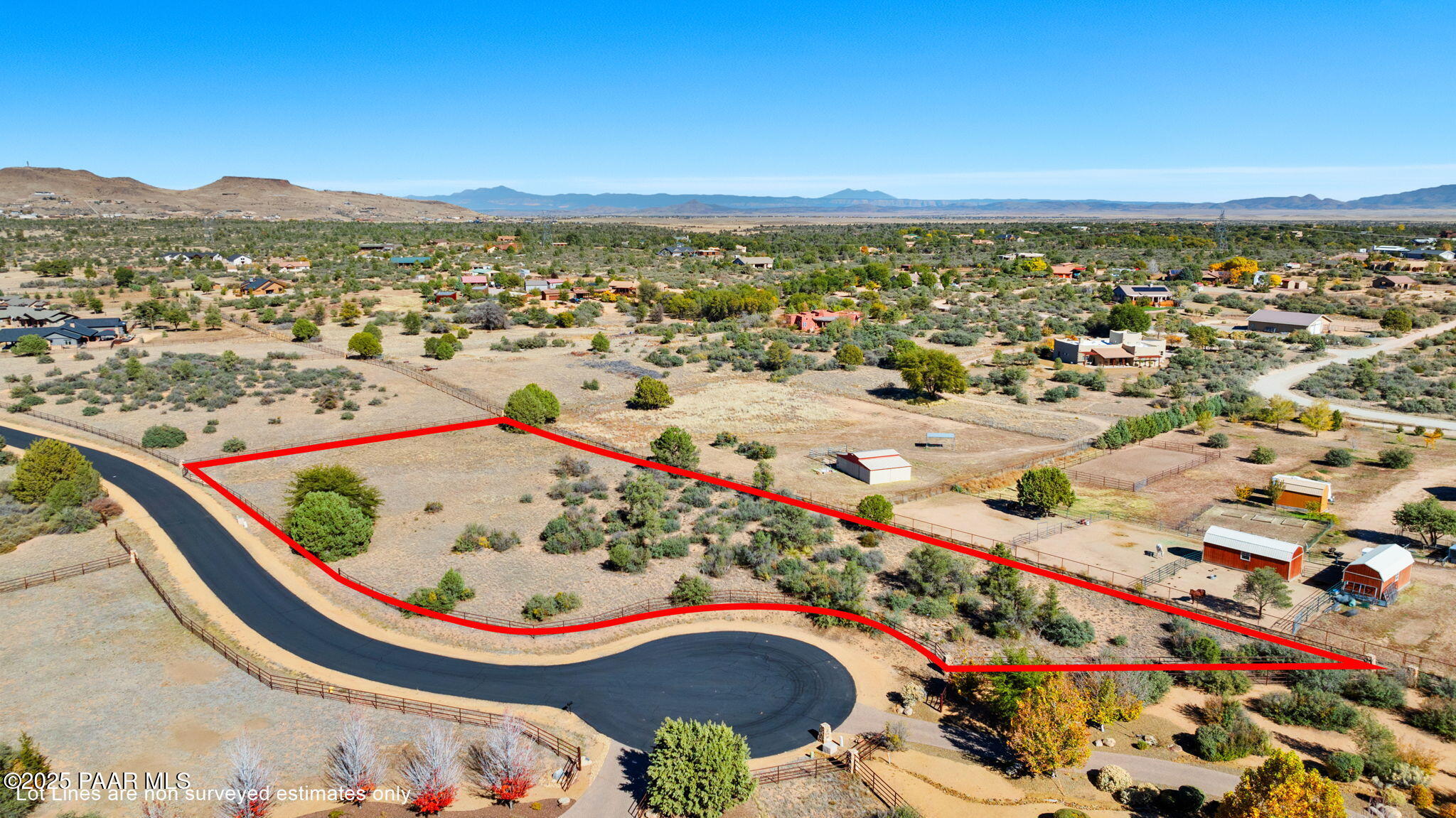 9515 North Equine Road Prescott, AZ 86305 - Photo 8 of 51 7-Aerial (4) Lot Lines