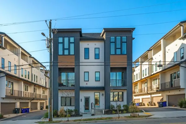 a front view of an apartment