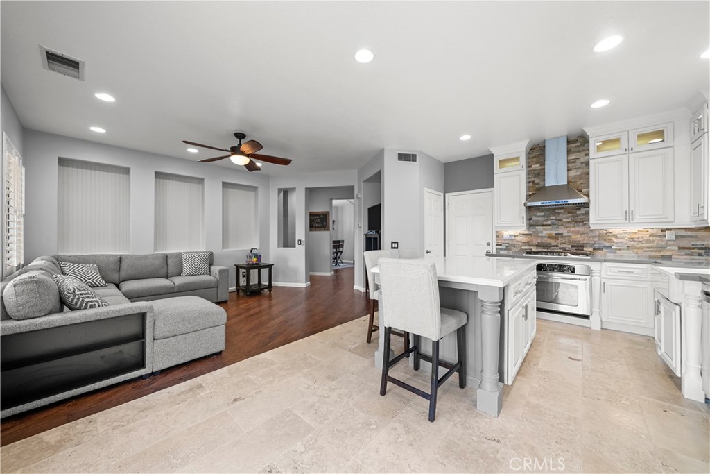 28640 Silverking Trail Saugus, CA 91390 - Photo 12 of 53 a living room with granite countertop furniture and kitchen view