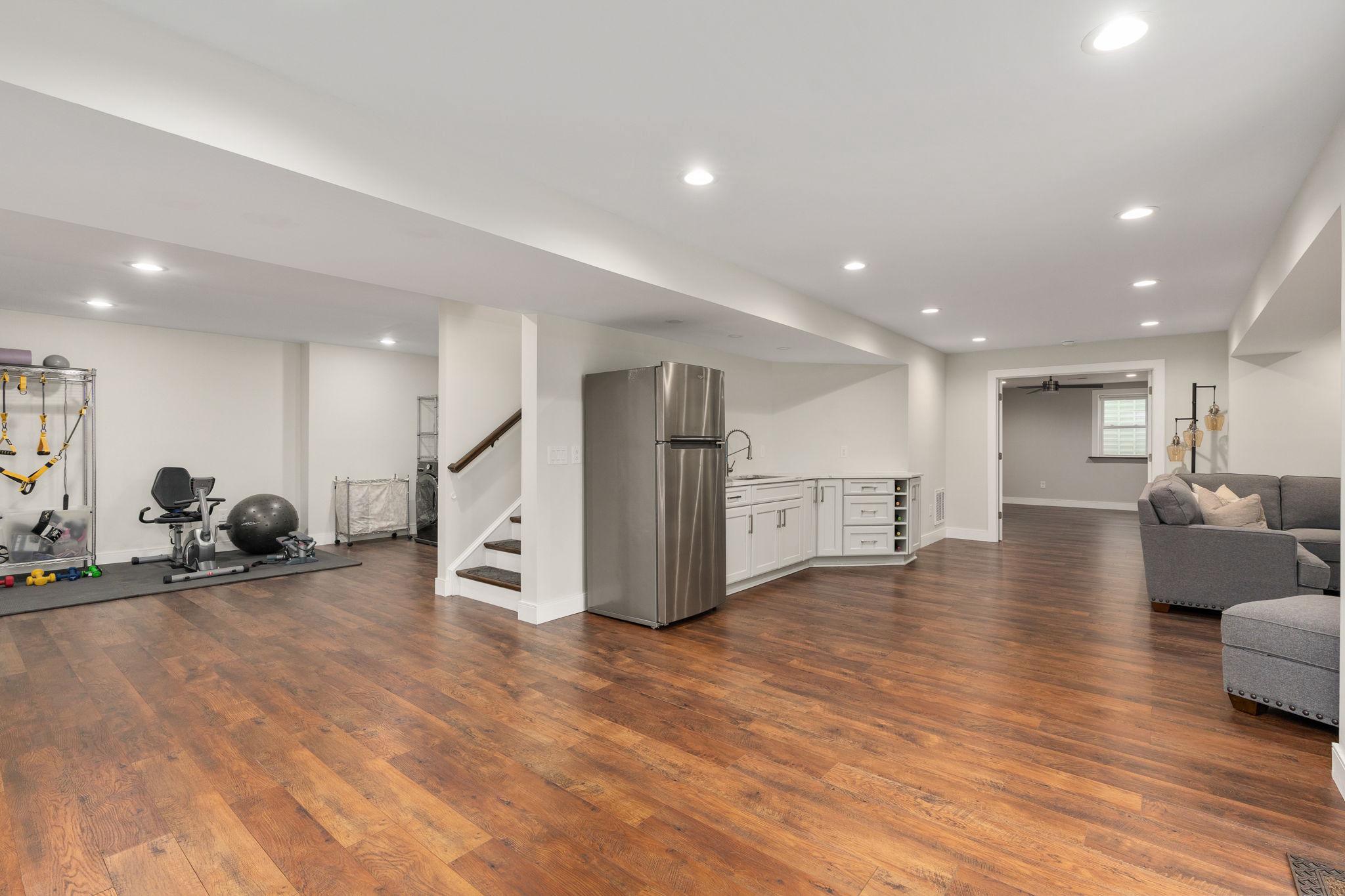 9417 Reservoir Road Fredericksburg, VA 22407 - Photo 33 of 76 Spacious, open modern basement retreat.
