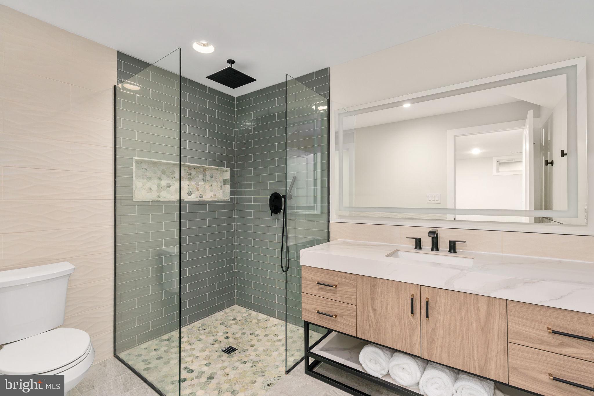 9417 Reservoir Road Fredericksburg, VA 22407 - Photo 46 of 80 Sleek modern bathroom oasis.