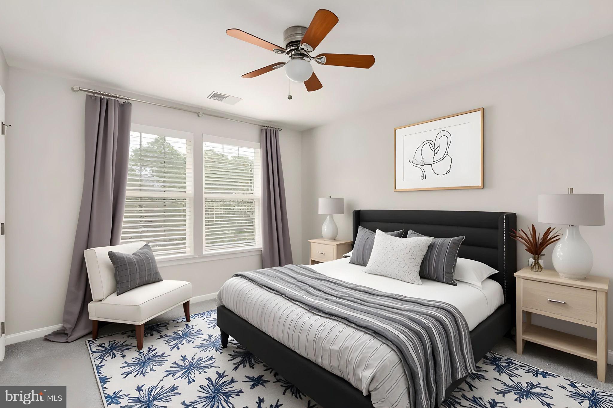 9417 Reservoir Road Fredericksburg, VA 22407 - Photo 52 of 80 Serene bedroom with natural light.