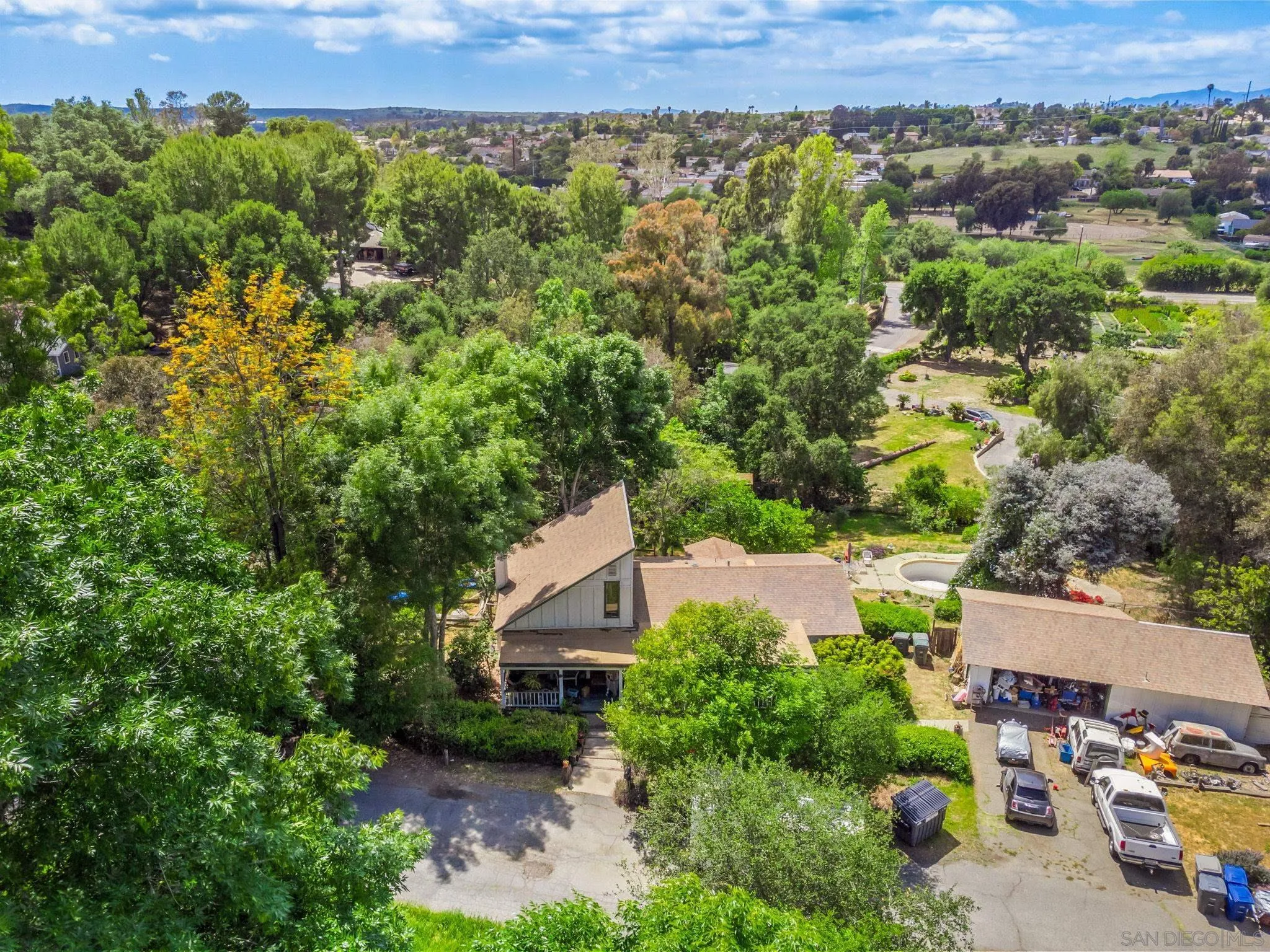1590 Dorothea Avenue Fallbrook, CA 92028 - Photo 31 of 33 an aerial view of a house with a yard