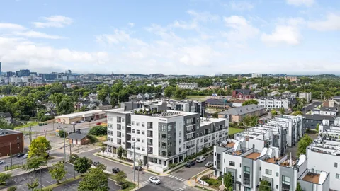 a view of balcony with couch