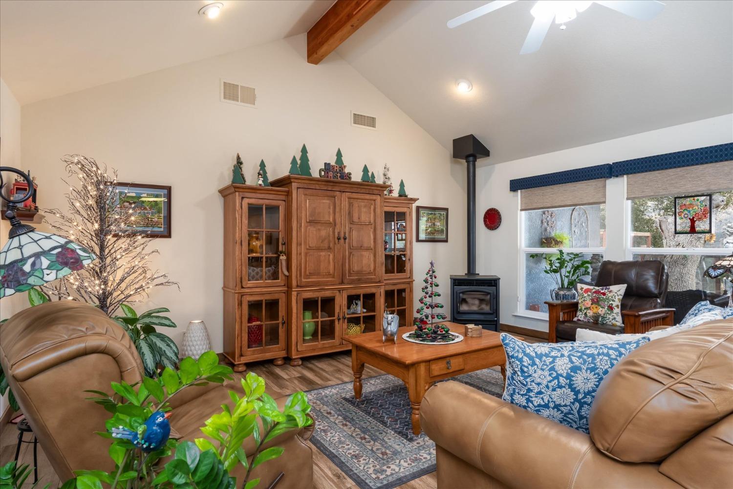 33655 River Knolls Road Coarsegold, CA 93614 - Photo 8 of 55 a living room with patio furniture and a potted plant