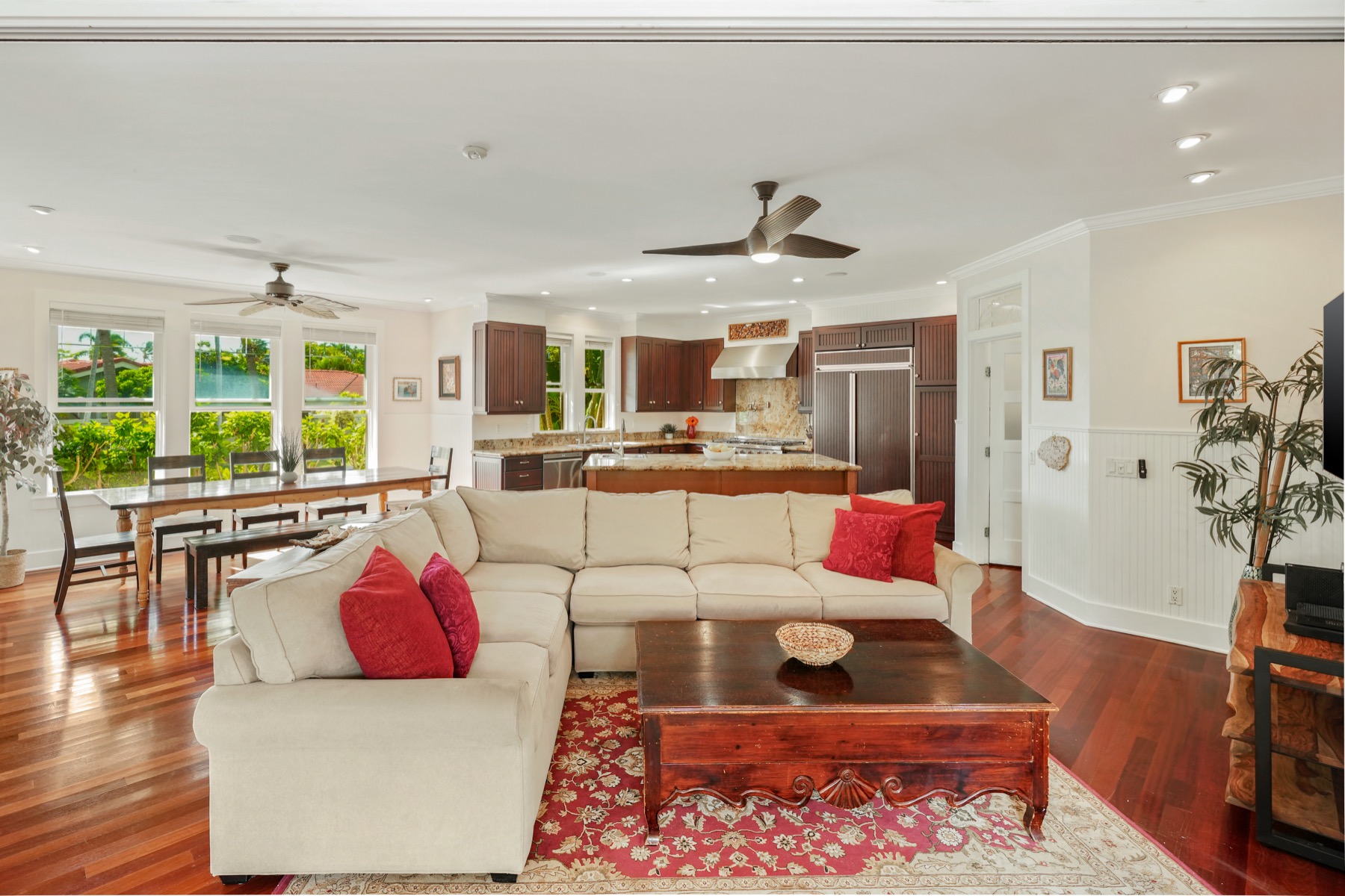 1730 Keleka Road Koloa, HI 96756 - Photo 12 of 29 a living room with furniture and a large window