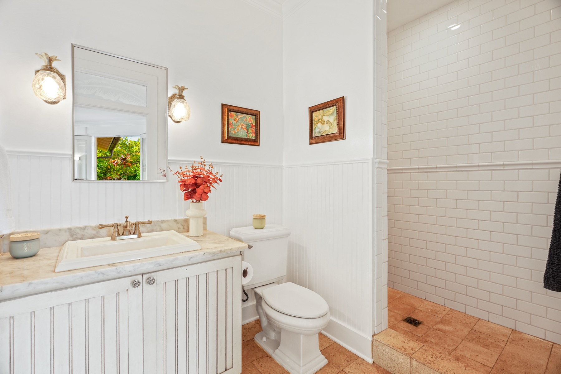 1730 Keleka Road Koloa, HI 96756 - Photo 21 of 29 a bathroom with a sink toilet and shower