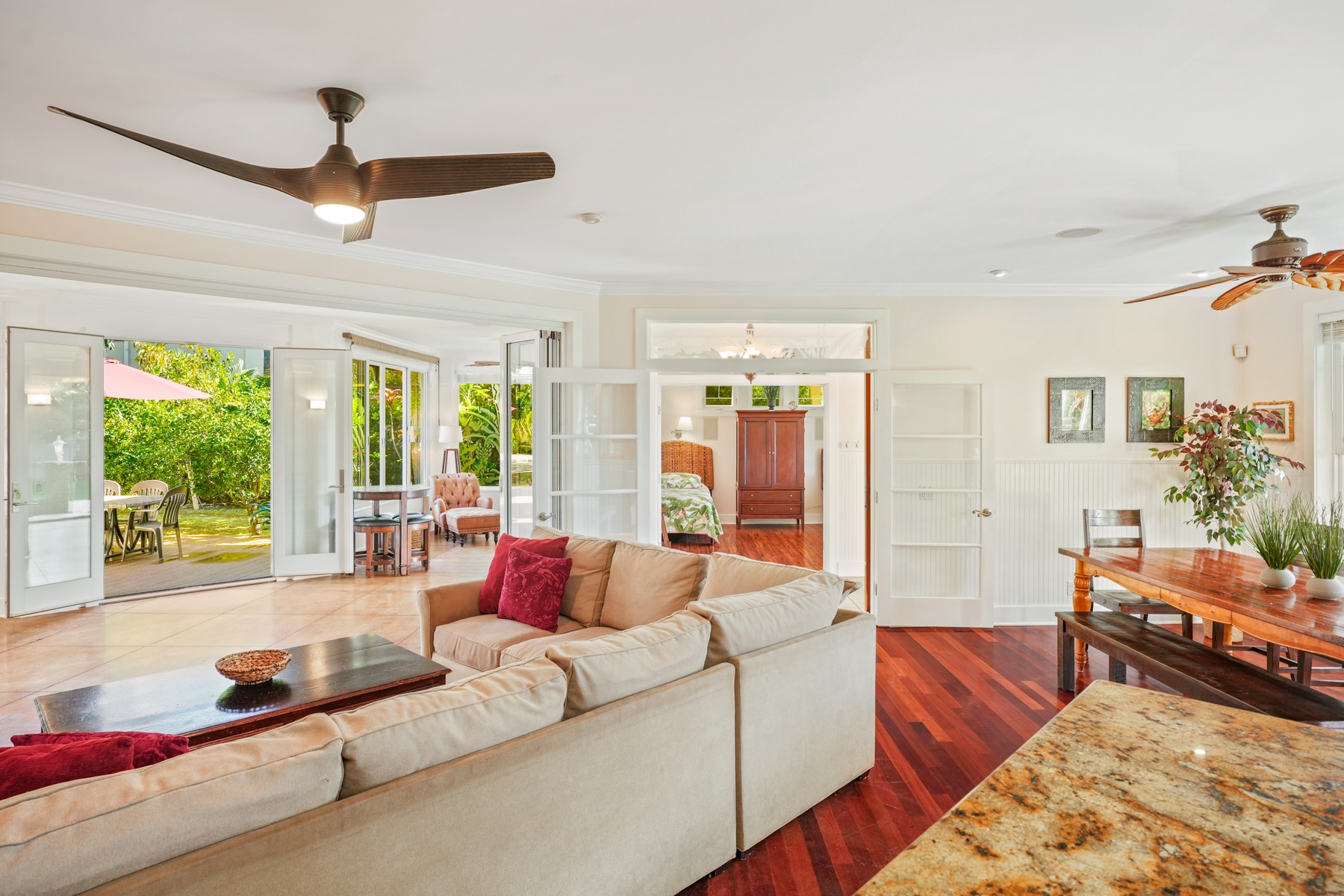 1730 Keleka Road Koloa, HI 96756 - Photo 9 of 29 a living room with furniture and a large window