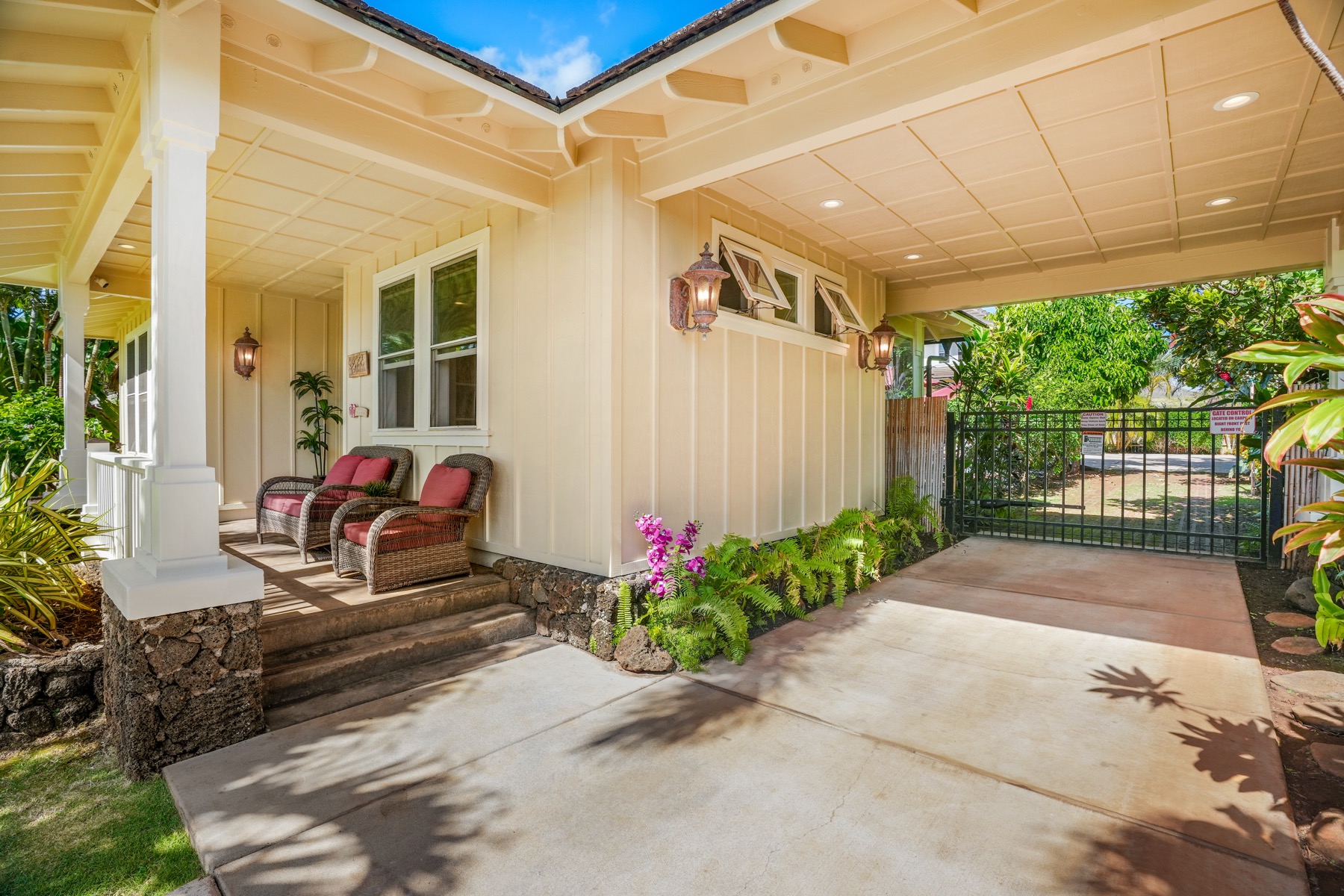 1730 Keleka Road Koloa, HI 96756 - Photo 10 of 29 a building outdoor space with potted plants