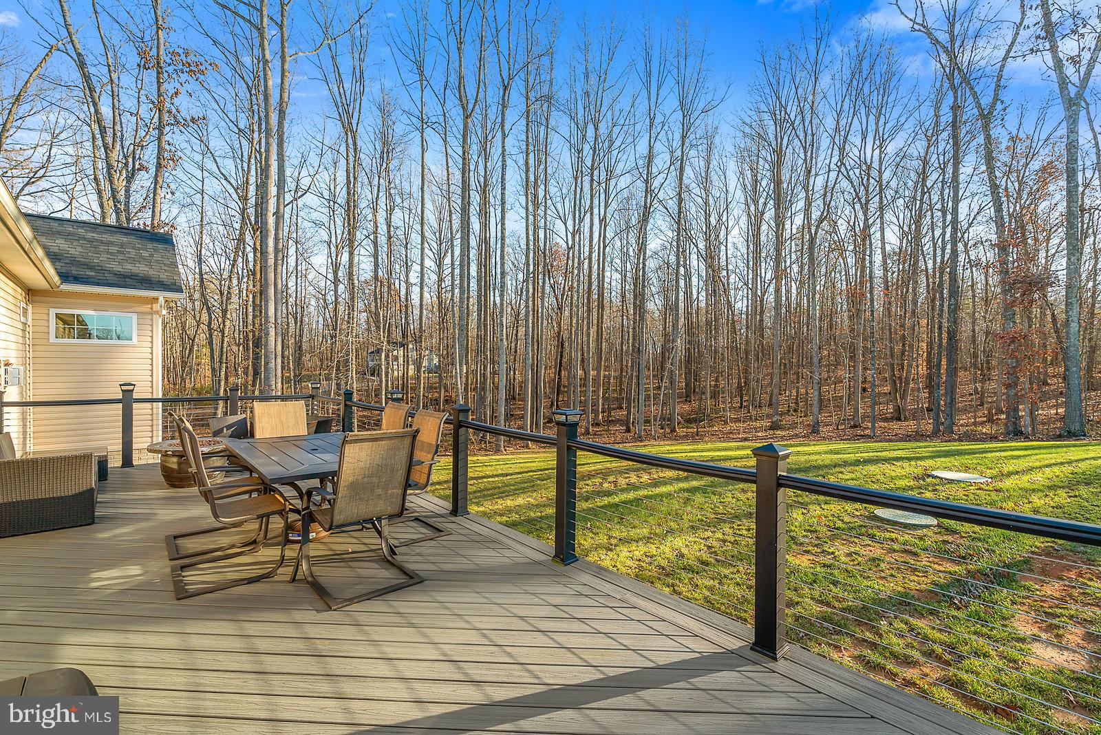 15110 Black Hill Road Rixeyville, VA 22737 - Photo 8 of 31 24 x 12 , composite, wire railing, lighted stairs