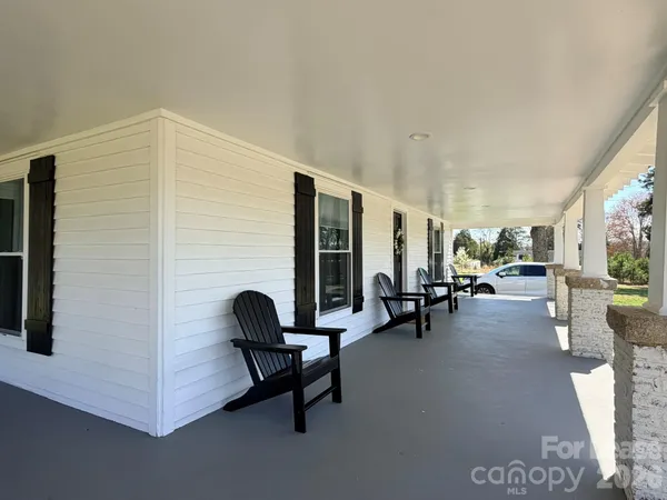 a view of an outdoor seating area