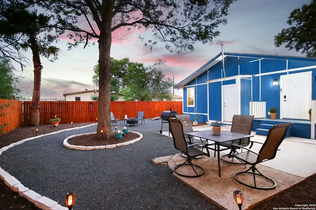 a view of dining room