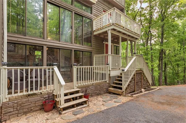 a view of outdoor space and deck