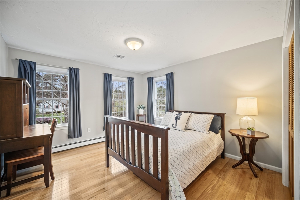5 Strawberry Lane Norfolk, MA 02056 - Photo 22 of 42 a bed sitting in a spacious bedroom next to a window