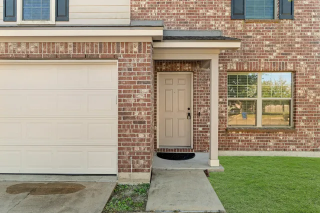 a view of front door of house