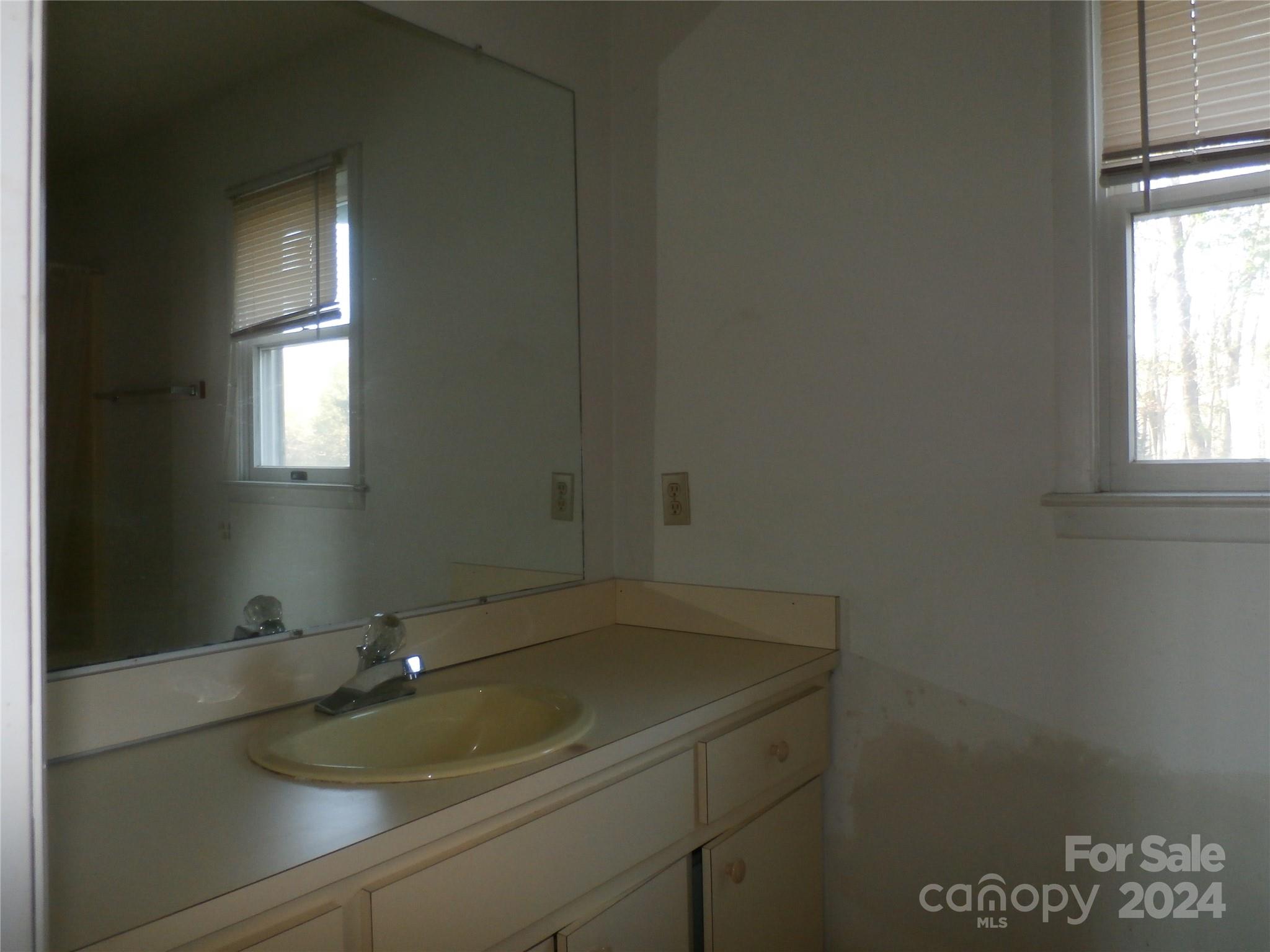 288 Firetower Road Spruce Pine, NC 28777 - Photo 14 of 47 a bathroom with a sink and cabinets