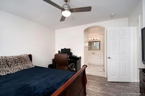 a room with furniture and wooden floor