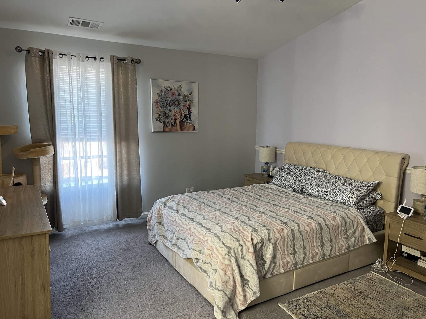 1931 North Hicks Road, Unit 211 Palatine, IL 60074 - Photo 12 of 18 a bedroom with a bed and a window