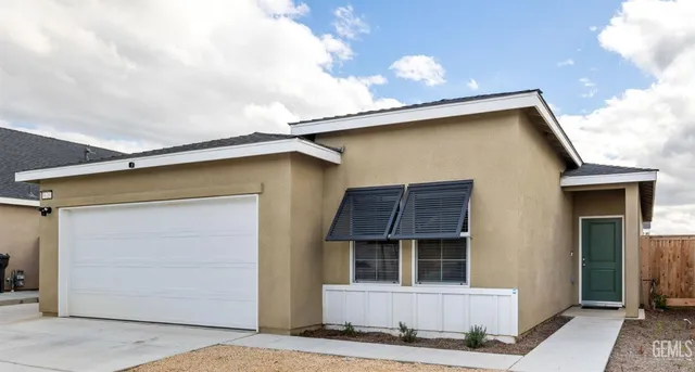 a front view of a house