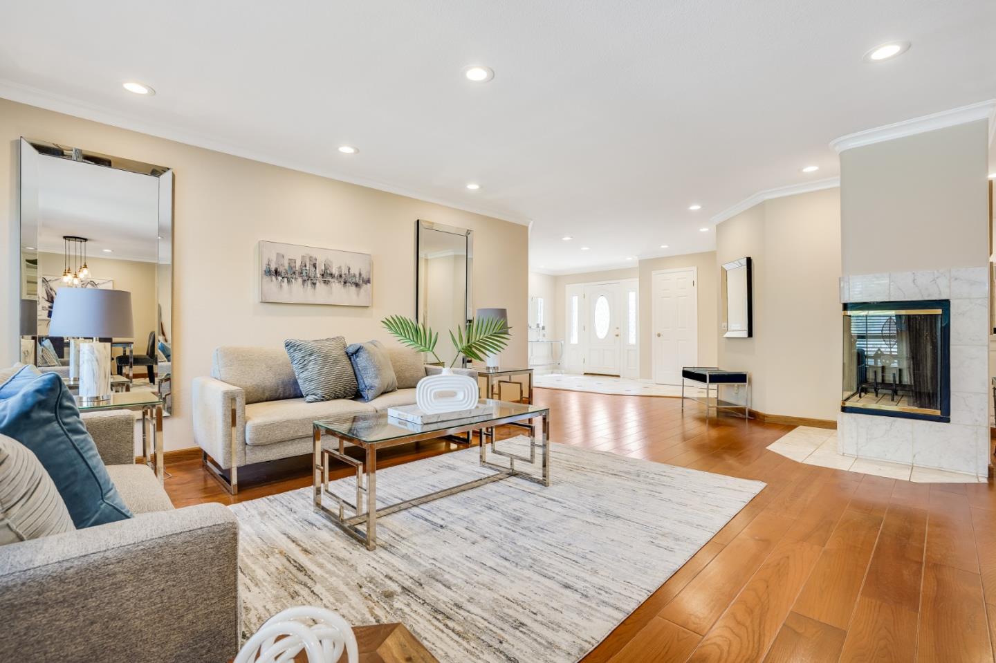 715 Pineview Drive San Jose, CA 95050 - Photo 13 of 34 a living room with furniture and a wooden floor