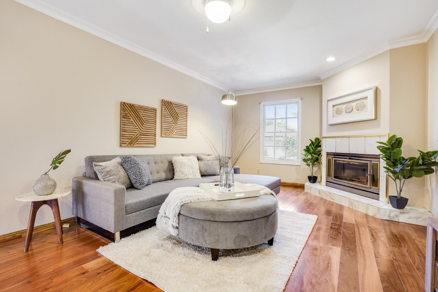 715 Pineview Drive San Jose, CA 95050 - Photo 15 of 34 a living room with furniture and a fireplace