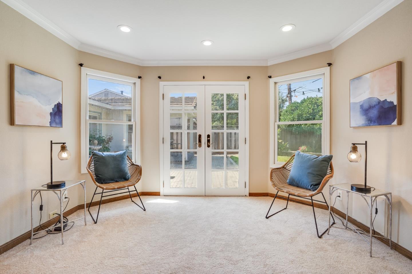 715 Pineview Drive San Jose, CA 95050 - Photo 22 of 34 a living room with furniture and floor to ceiling window