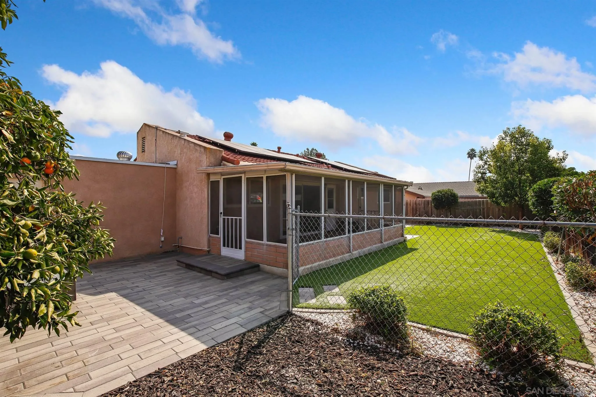 13432 Carriage Road Poway, CA 92064 - Photo 24 of 27 a view of a backyard with a garden