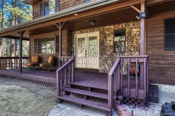 a view of house with a large window