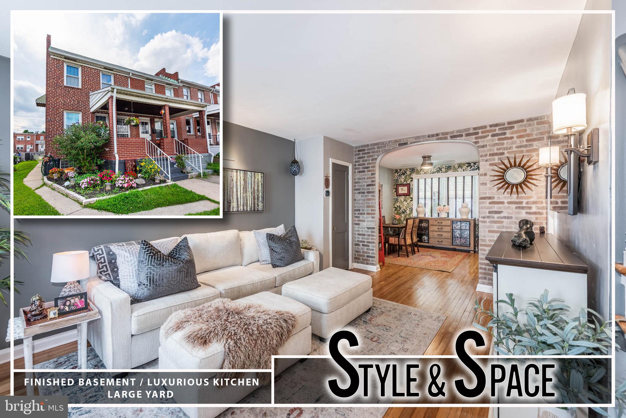 416 Imla Street Baltimore, MD 21224 - Photo 1 of 42 a view of living room with furniture and floor to ceiling windows