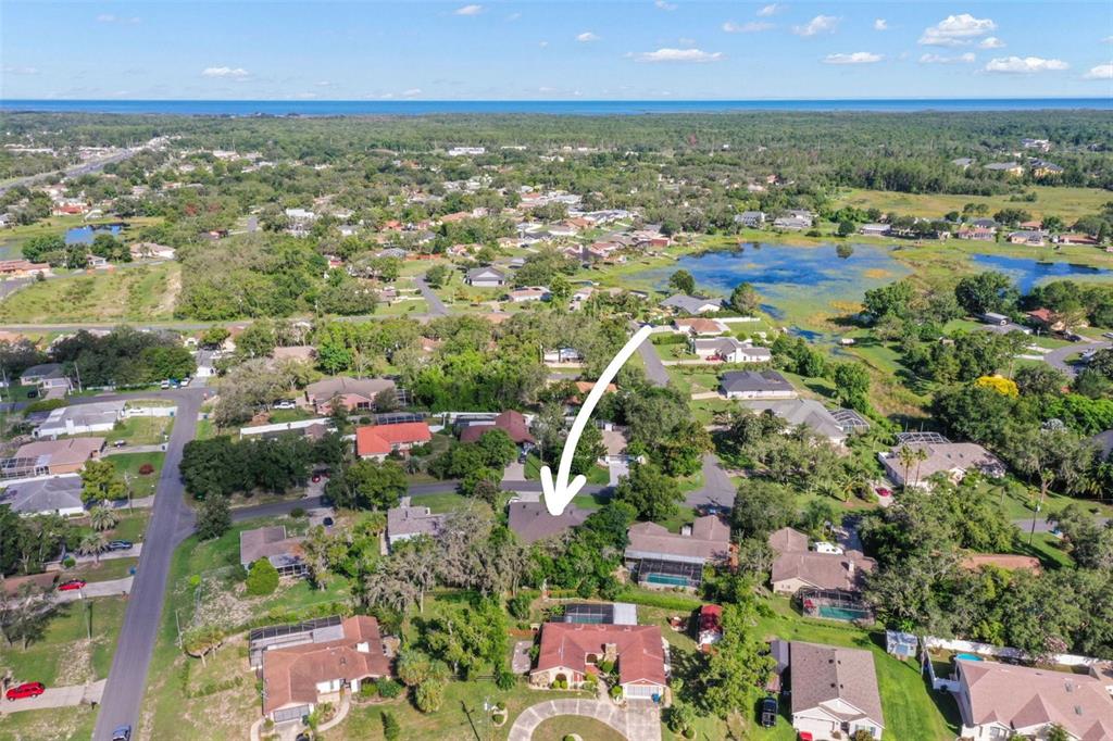 190 Rusk Circle Spring Hill, FL 34606 - Photo 10 of 35 an aerial view of residential houses with outdoor space and trees