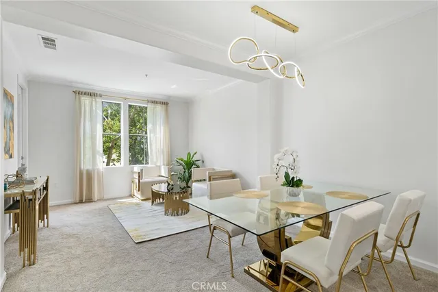 a living room with furniture and window