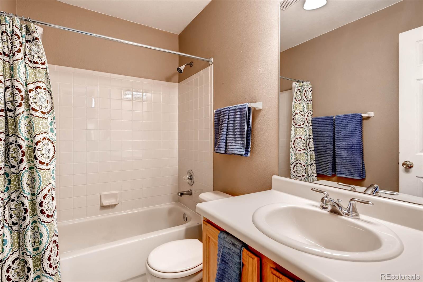 9645 South Castle Ridge Circle Highlands Ranch, CO 80129 - Photo 26 of 28 a bathroom with a sink toilet and shower