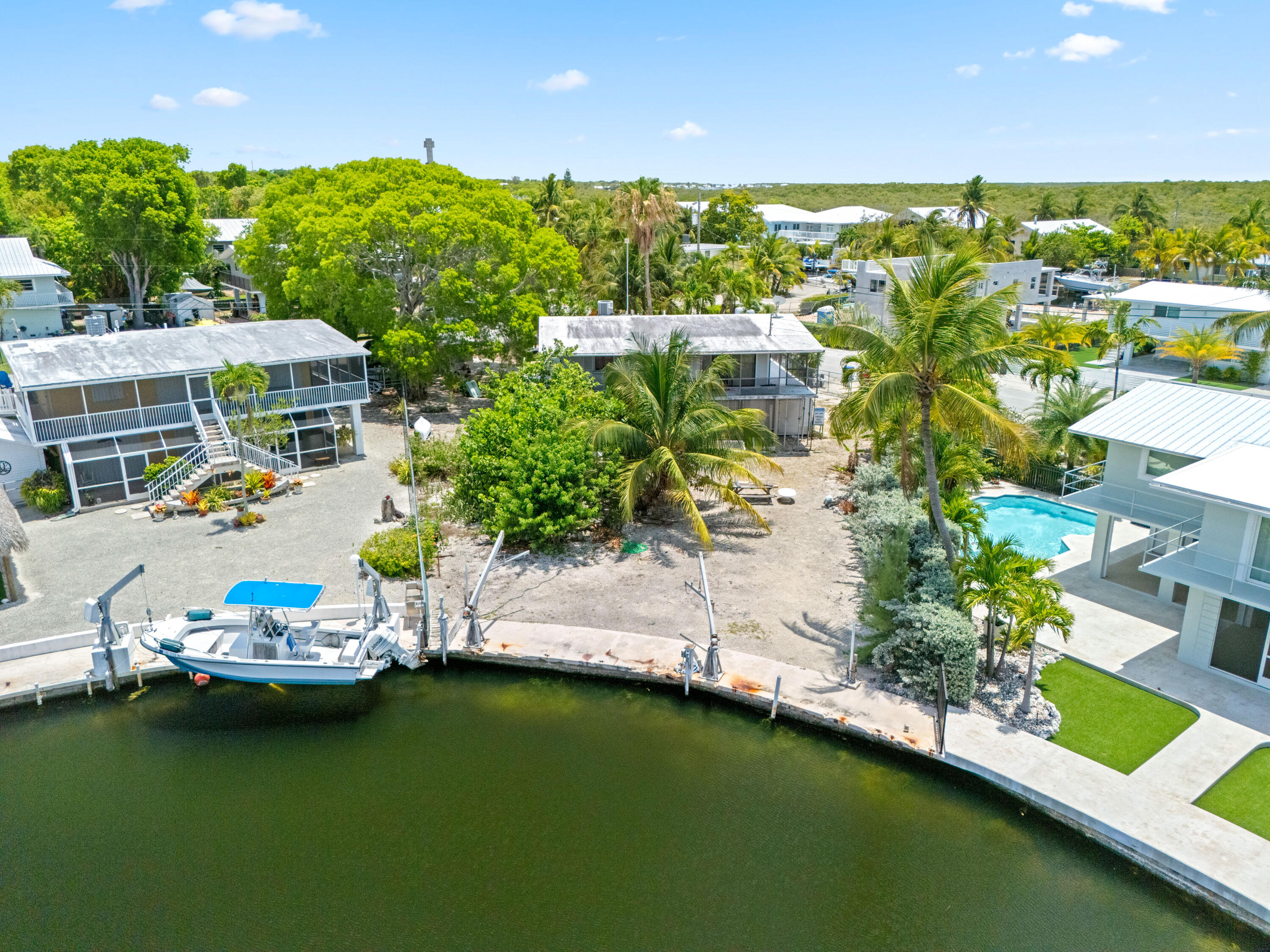 778 Canal Street Key Largo, FL 33037 - Photo 8 of 34 an aerial view of a house with a yard basket ball court and outdoor seating