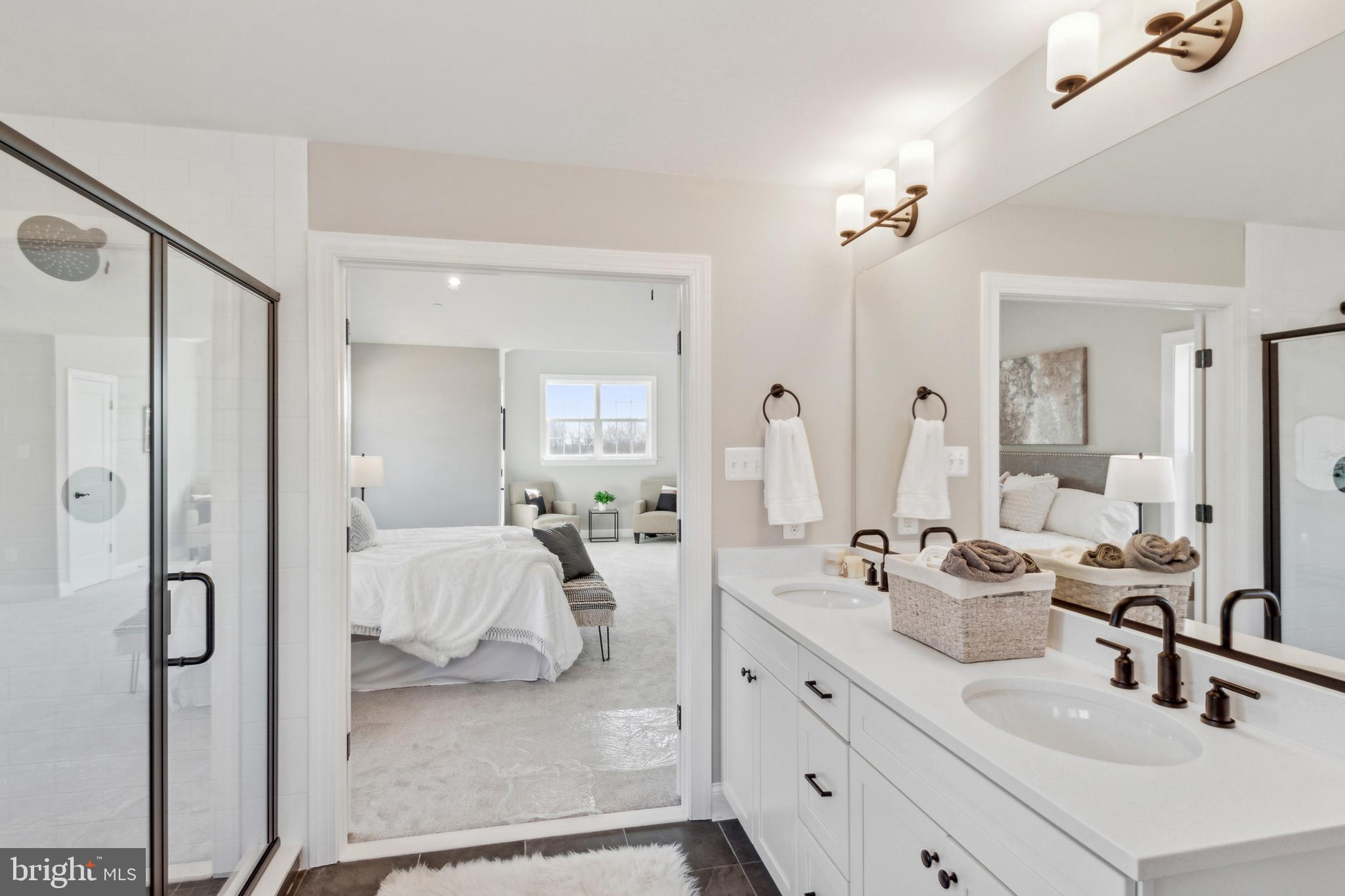 2204 Arden Drive Fallston, MD 21047 - Photo 14 of 32 a en suite bathroom with double sink and a mirror