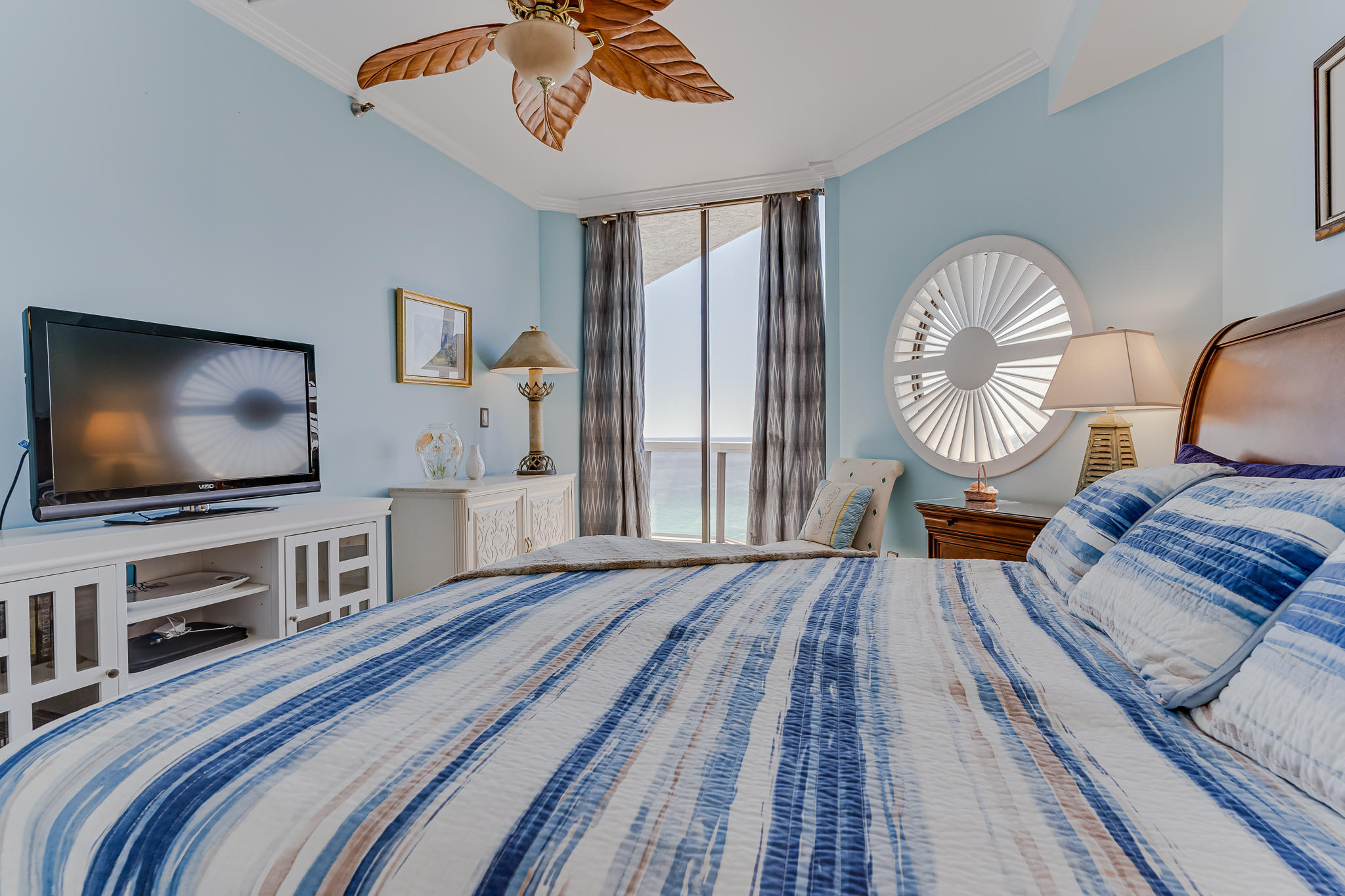 1096 Scenic Gulf Drive, Unit PH 1602 Miramar Beach, FL 32550 - Photo 30 of 80 a living room with furniture and a flat screen tv