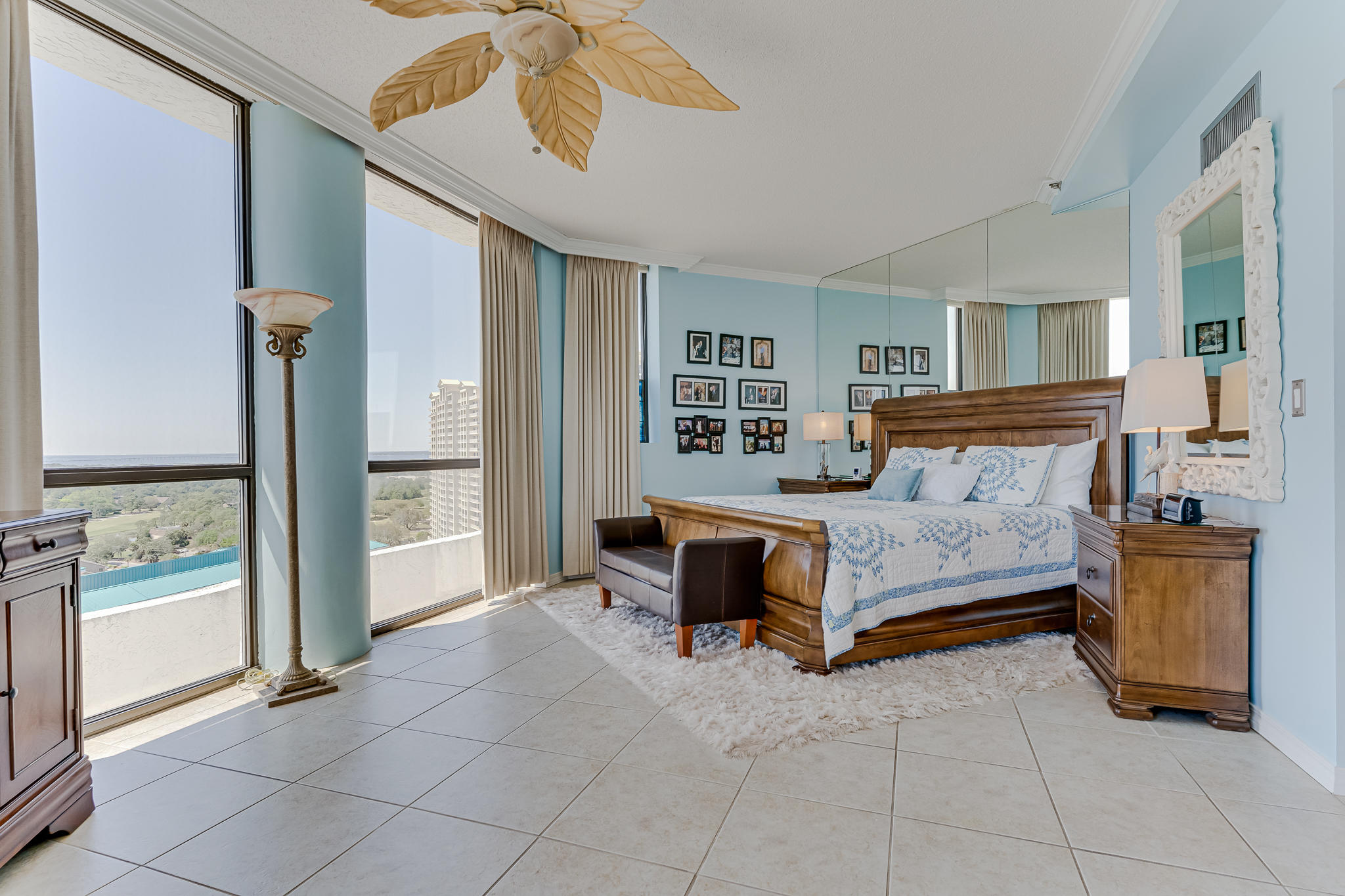 1096 Scenic Gulf Drive, Unit PH 1602 Miramar Beach, FL 32550 - Photo 47 of 80 a bedroom with a bed and large cabinets