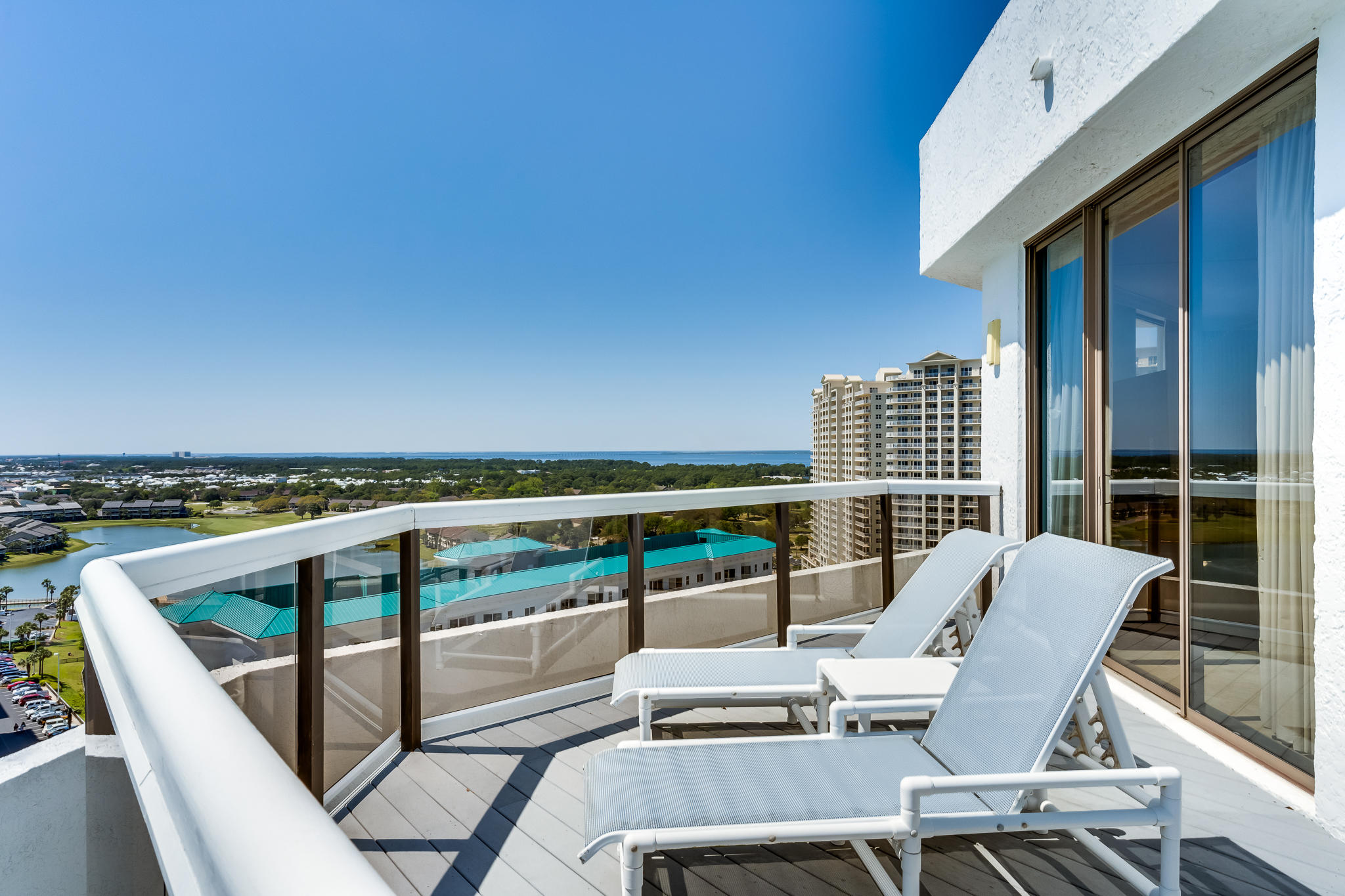 1096 Scenic Gulf Drive, Unit PH 1602 Miramar Beach, FL 32550 - Photo 55 of 80 a view of roof deck with outdoor seating and city view