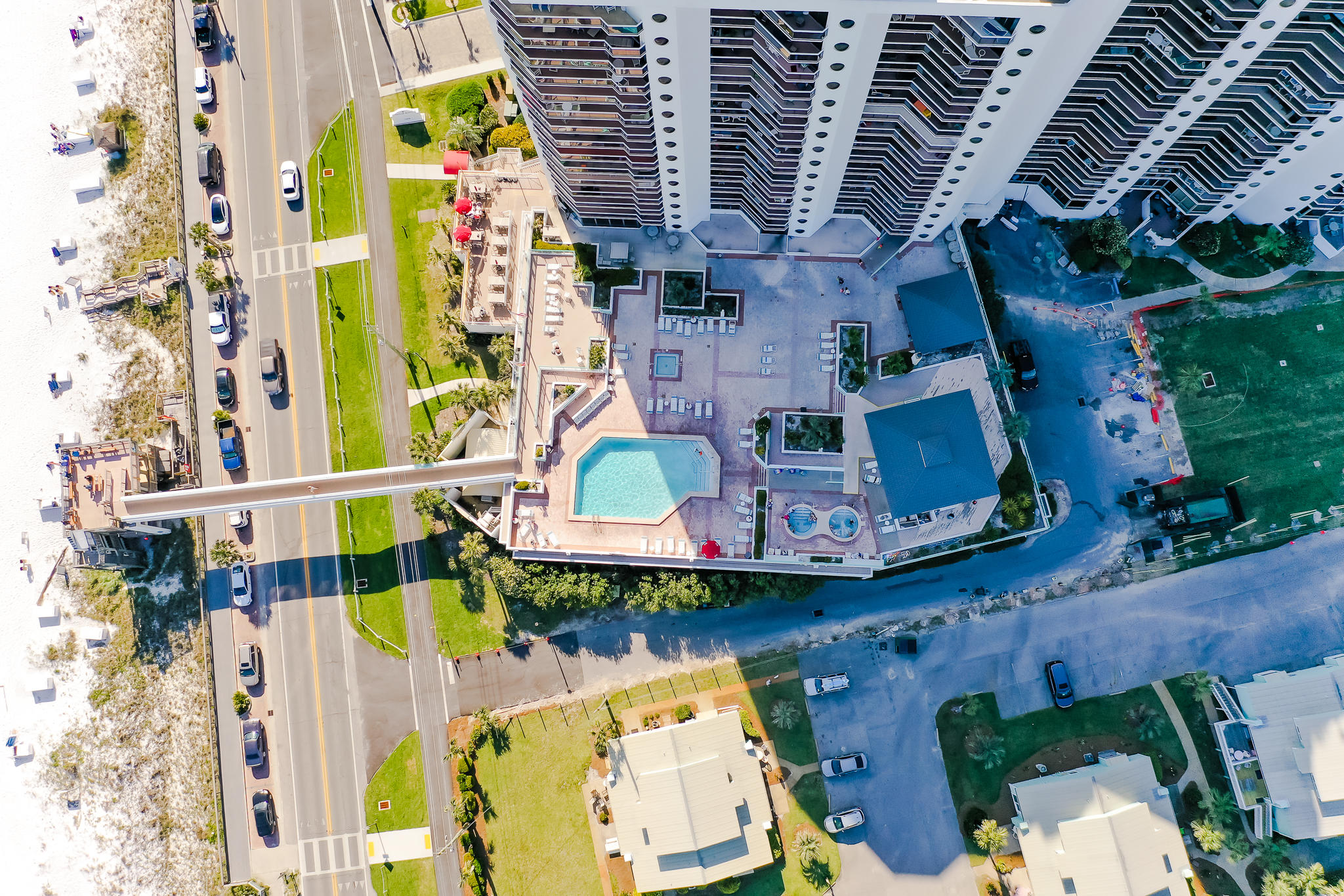1096 Scenic Gulf Drive, Unit PH 1602 Miramar Beach, FL 32550 - Photo 68 of 80 an aerial view of a swimming pool with outdoor seating area