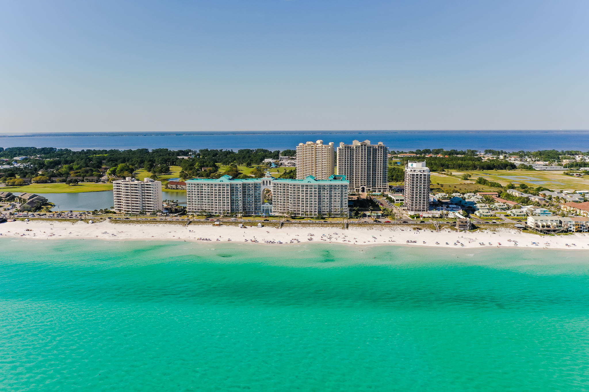 1096 Scenic Gulf Drive, Unit PH 1602 Miramar Beach, FL 32550 - Photo 72 of 80 a view of a house with a swimming pool