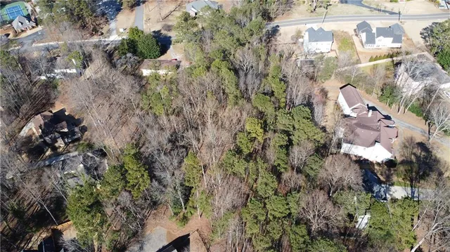 a view of a city with mountain