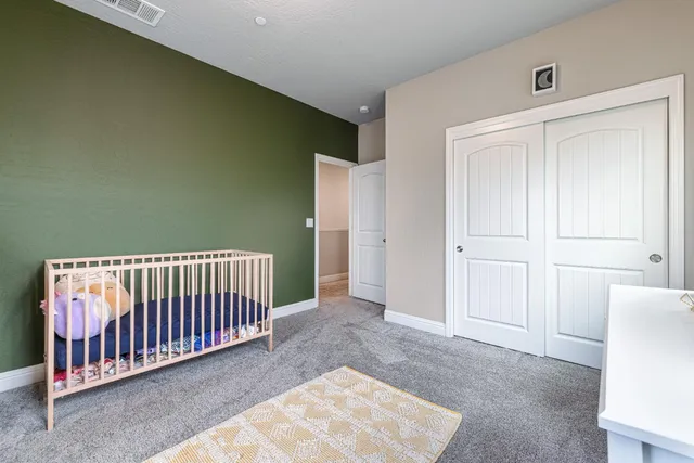 a view of a room with an entryway