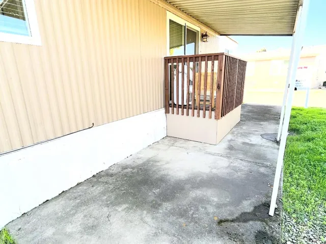 a view of a wooden fence