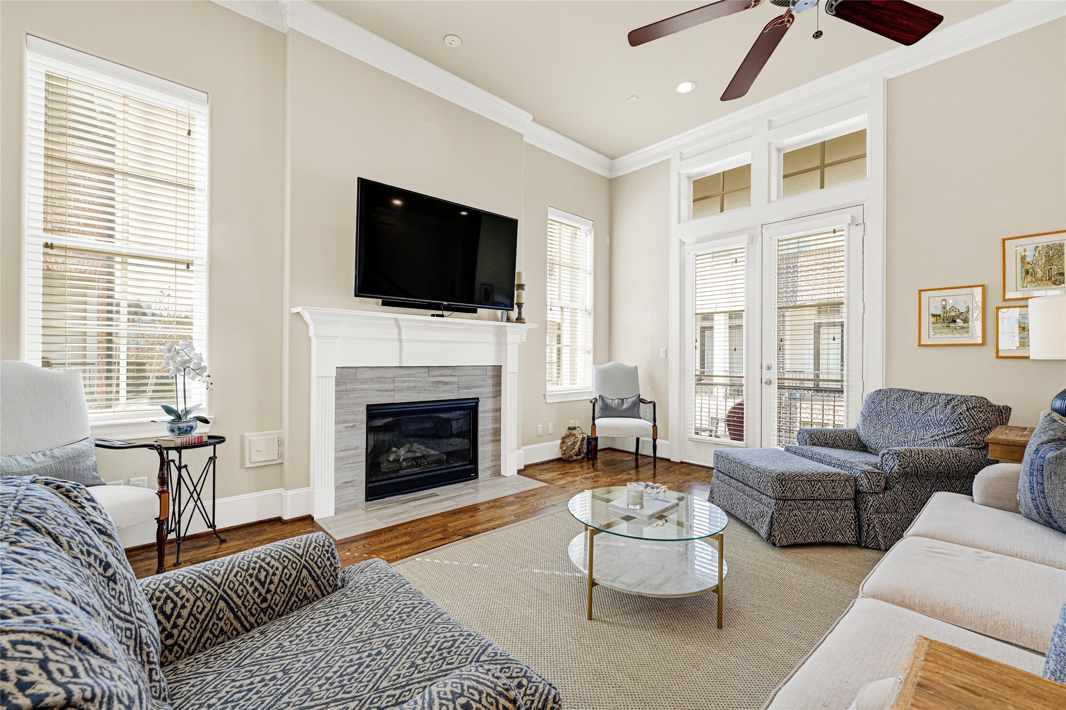 2039 Fannin Station North Houston, TX 77045 - Photo 8 of 25 a living room with furniture fireplace and window