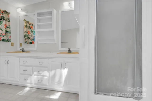 a close view of cabinet