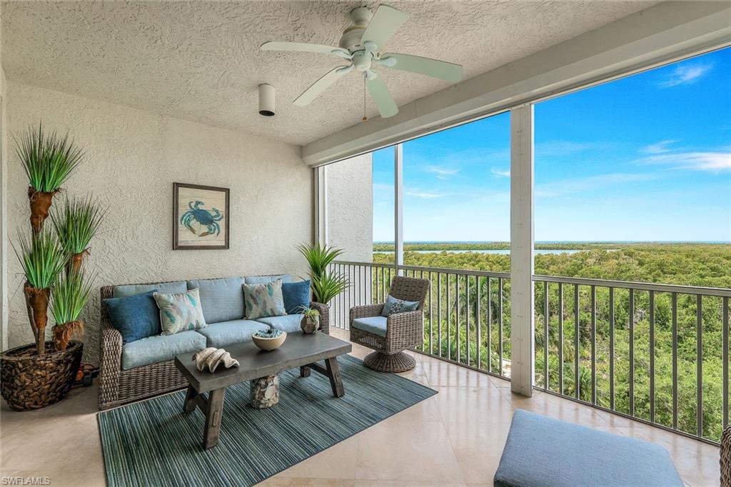 275 Indies Way, Unit 605 Naples, FL 34110 - Photo 29 of 41 Sunroom / Lanai w/ceiling fan