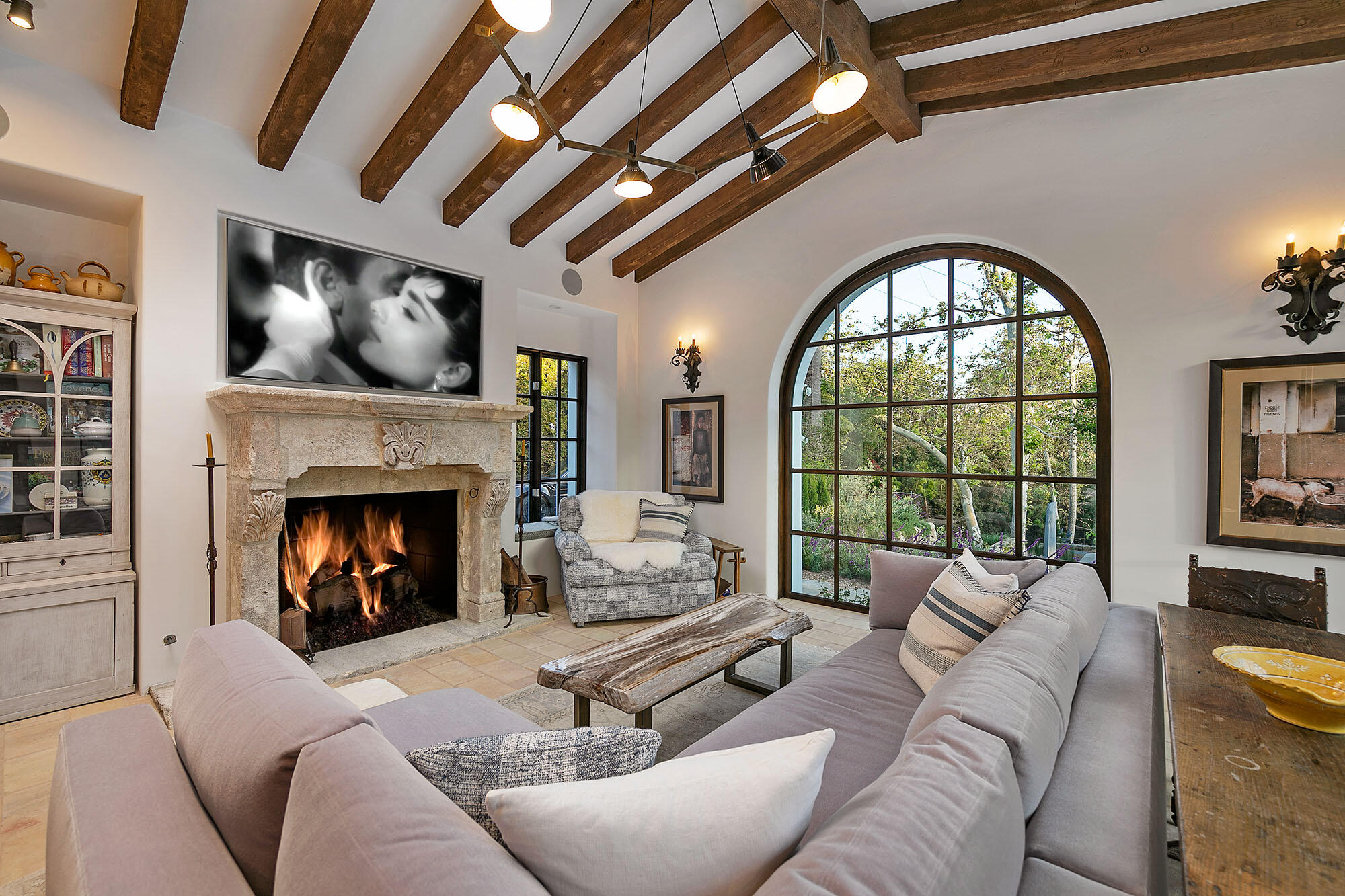 747 Via Manana Montecito, CA 93108 - Photo 11 of 49 a living room with furniture large window and fireplace