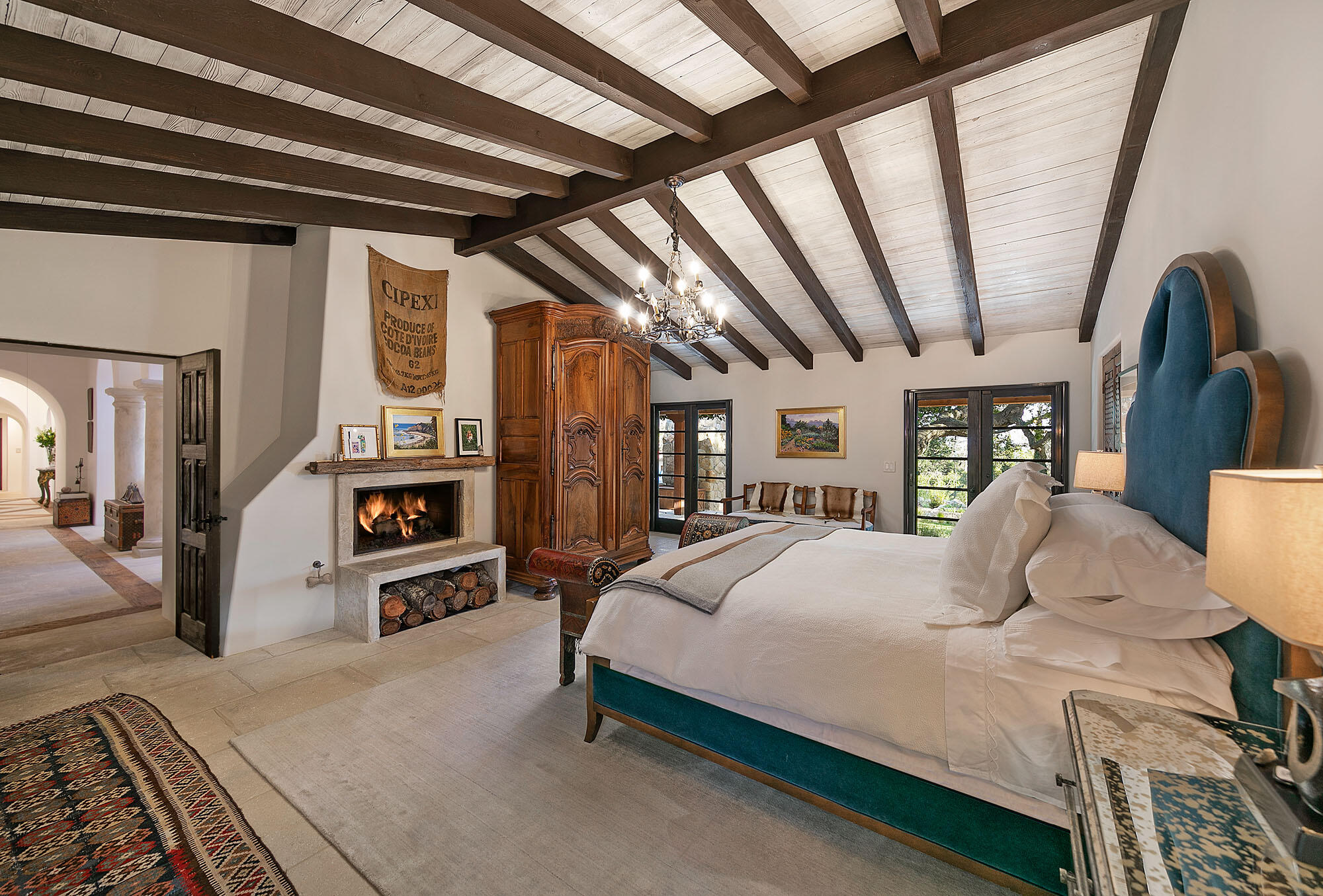 747 Via Manana Montecito, CA 93108 - Photo 18 of 49 a bedroom with a bed a standing and dresser